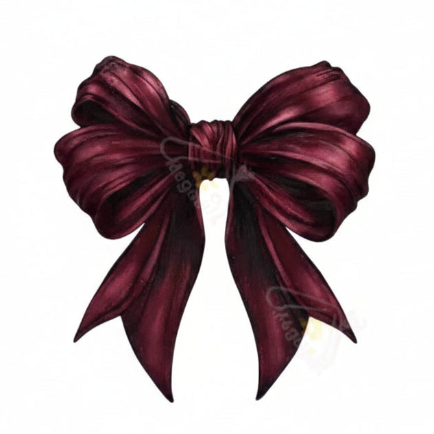 Burgundy Bow