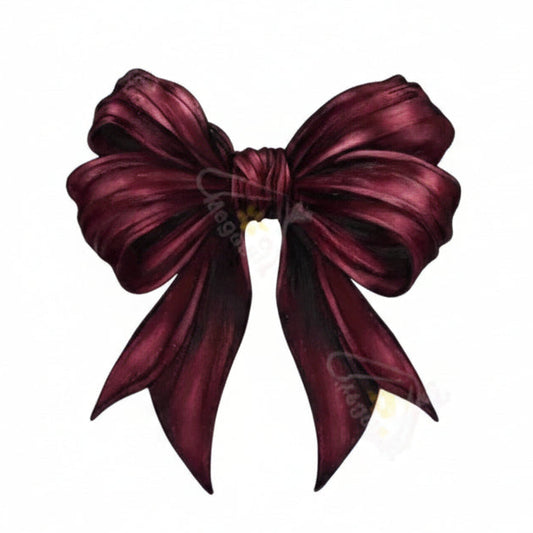 Burgundy Bow