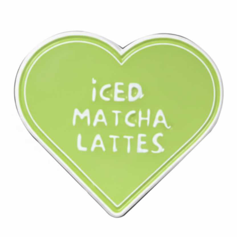 Iced Matcha Lattes Heart