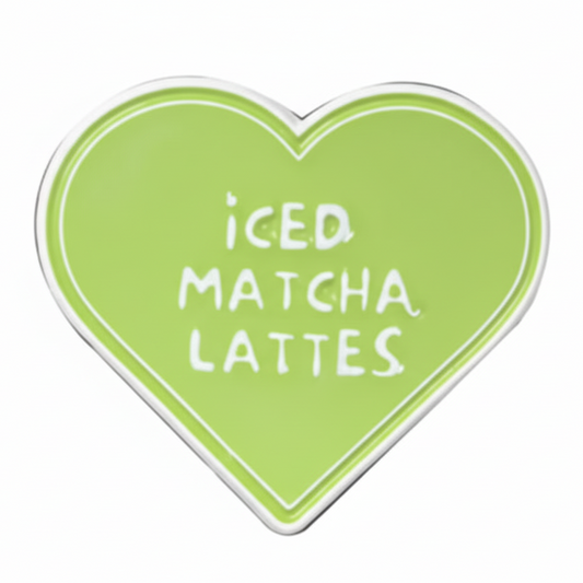Iced Matcha Lattes Heart