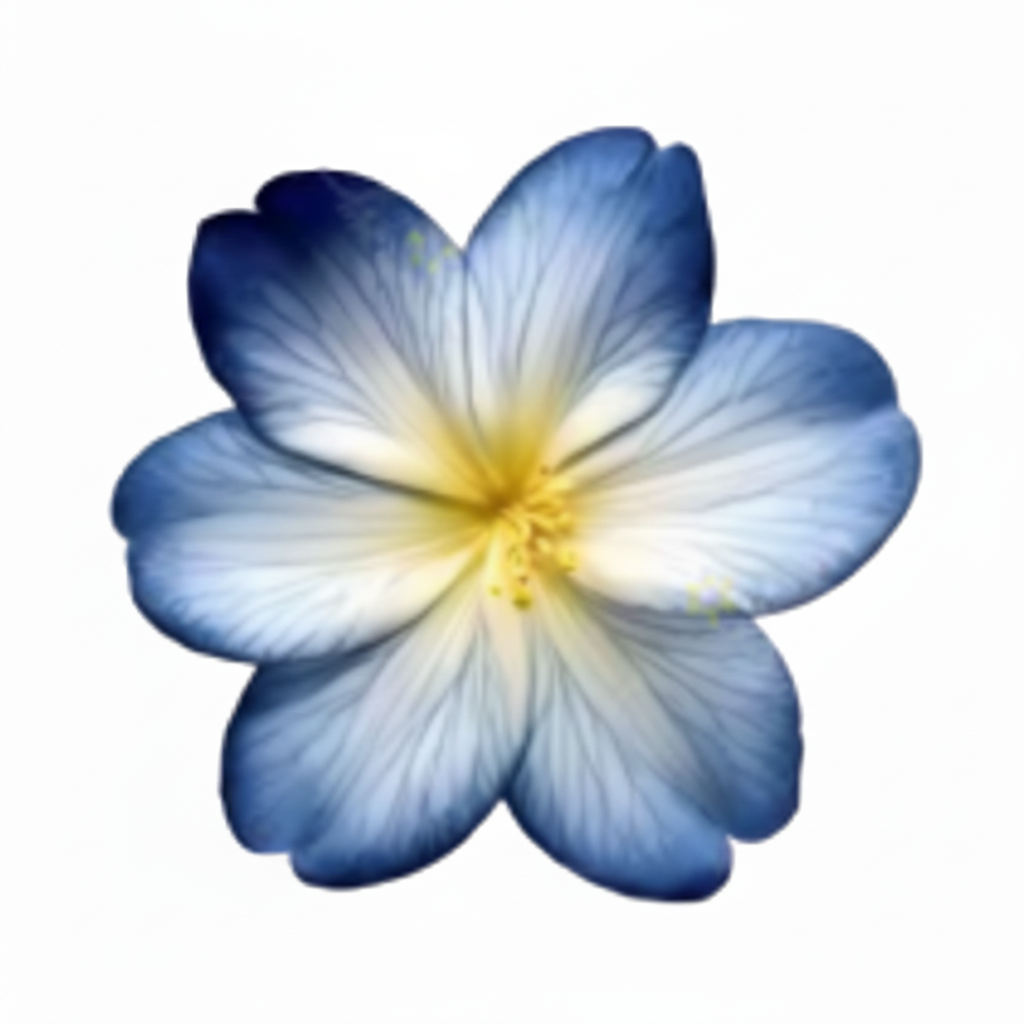 Blue Plumeria Flower
