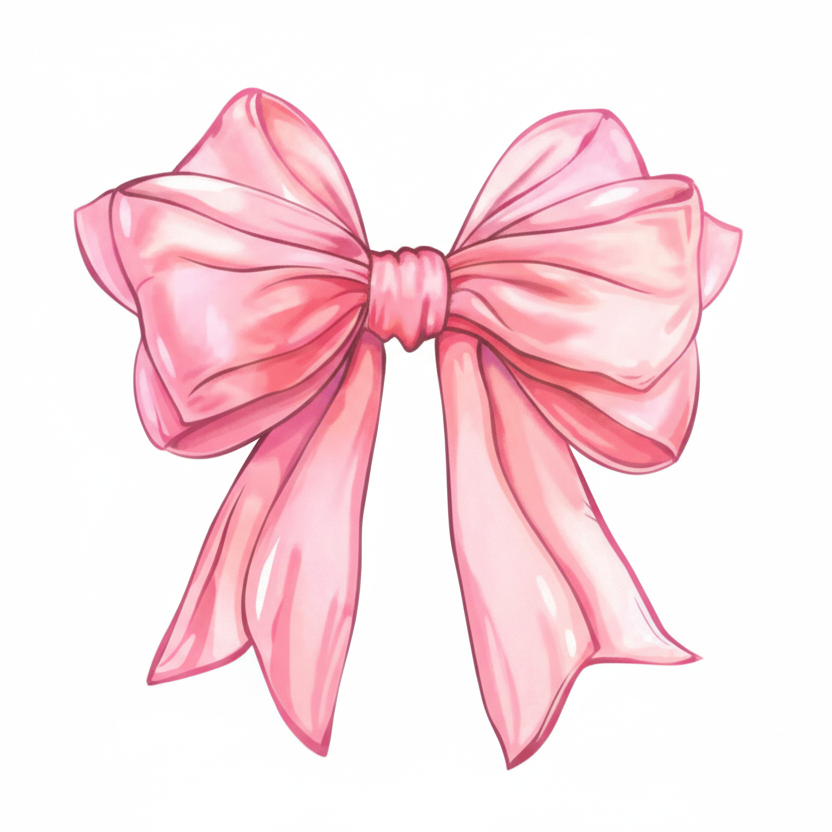 Ruffled Pink Bow